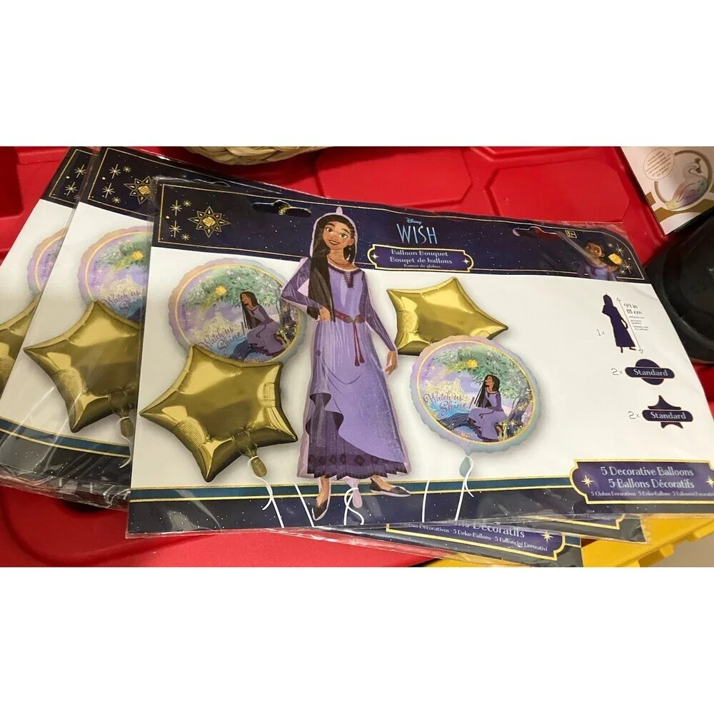 Disney’s Wish 44” Mylar Balloon Bouquet 5 Piece Set